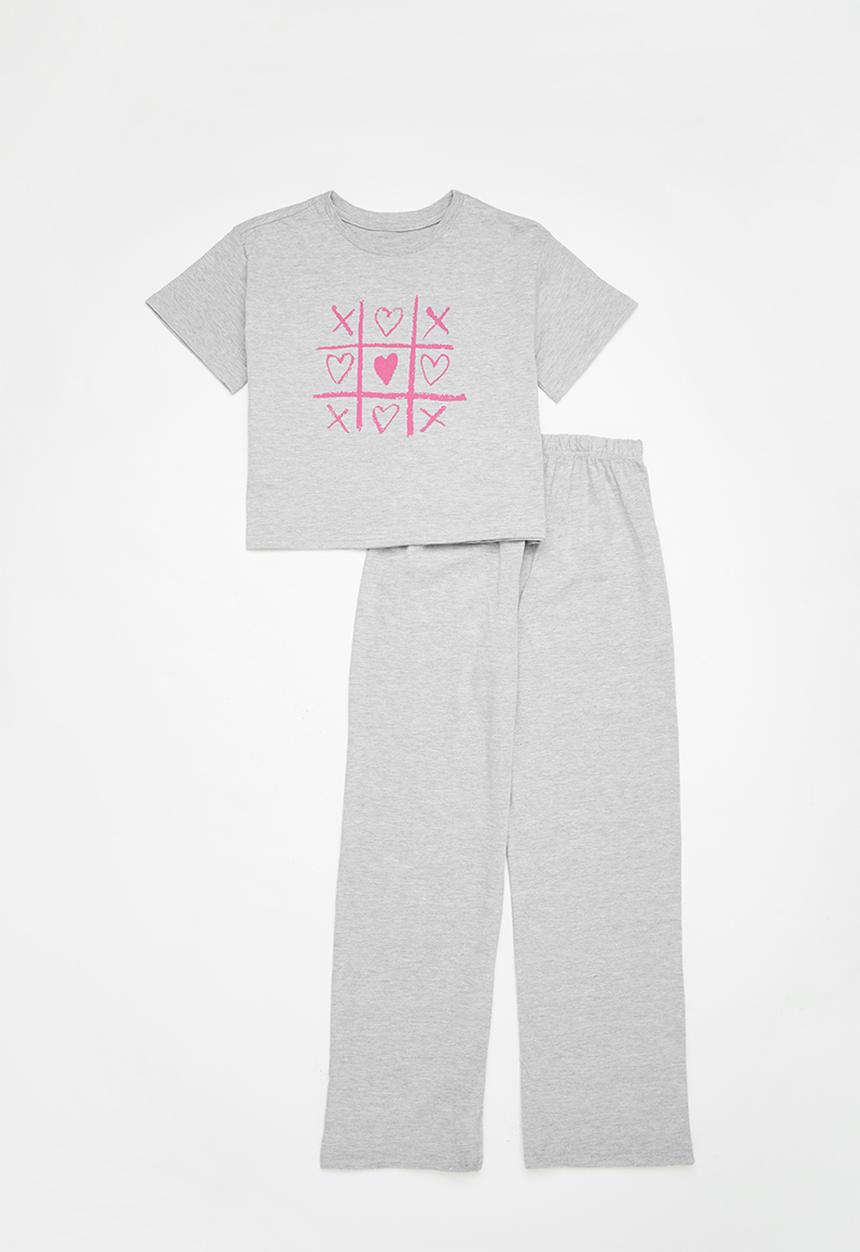 Pop Candy - Pj set - grey