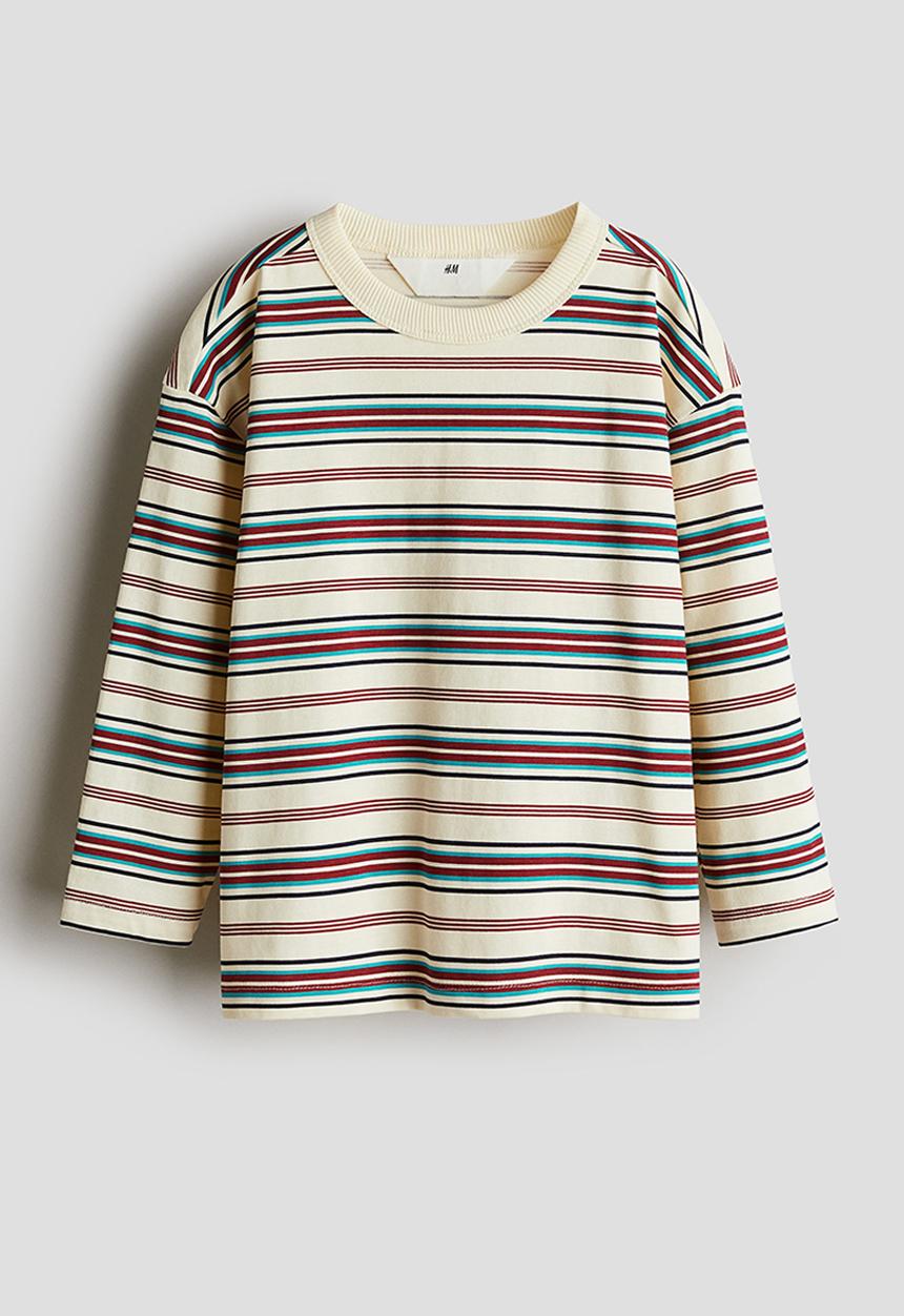 H&M - Long-sleeved t-shirt - light yellow striped