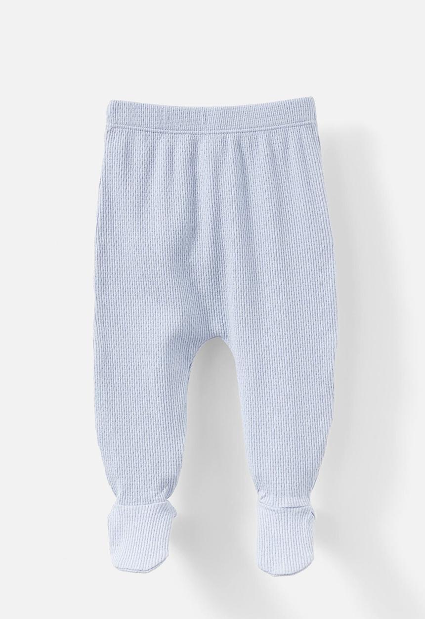 Cotton On - Organic pointelle footed legging - periwinkle