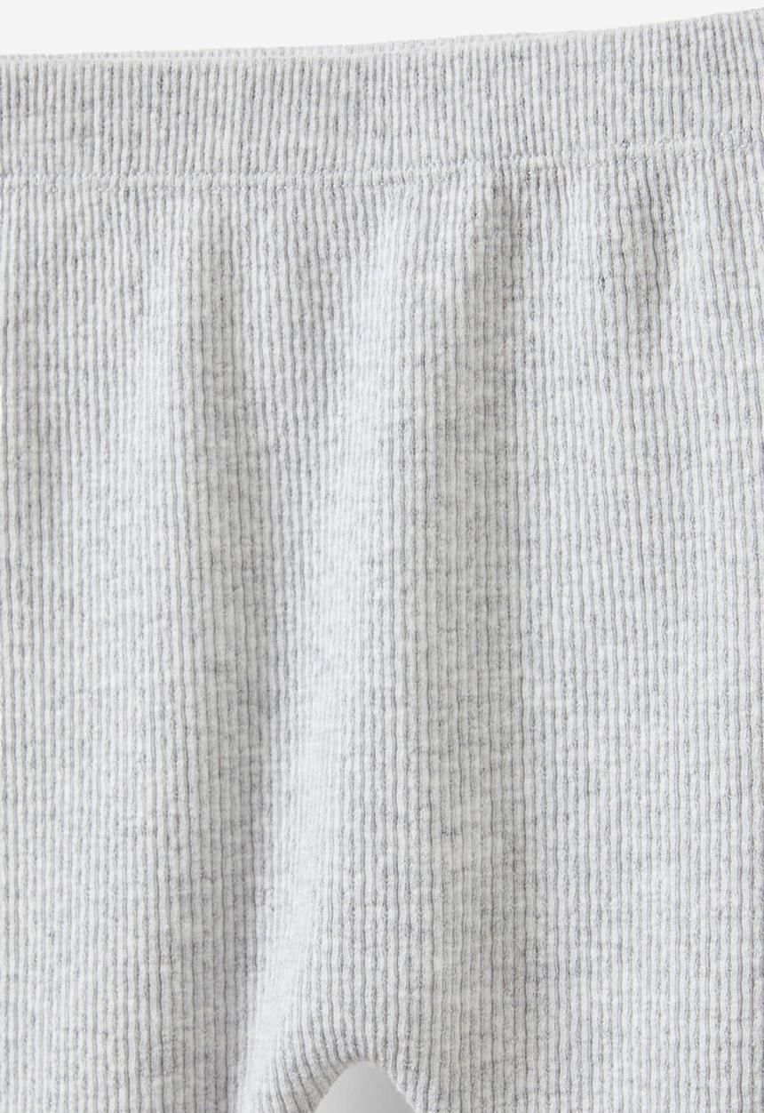Cotton On - Organic pointelle footed legging - cloud marle