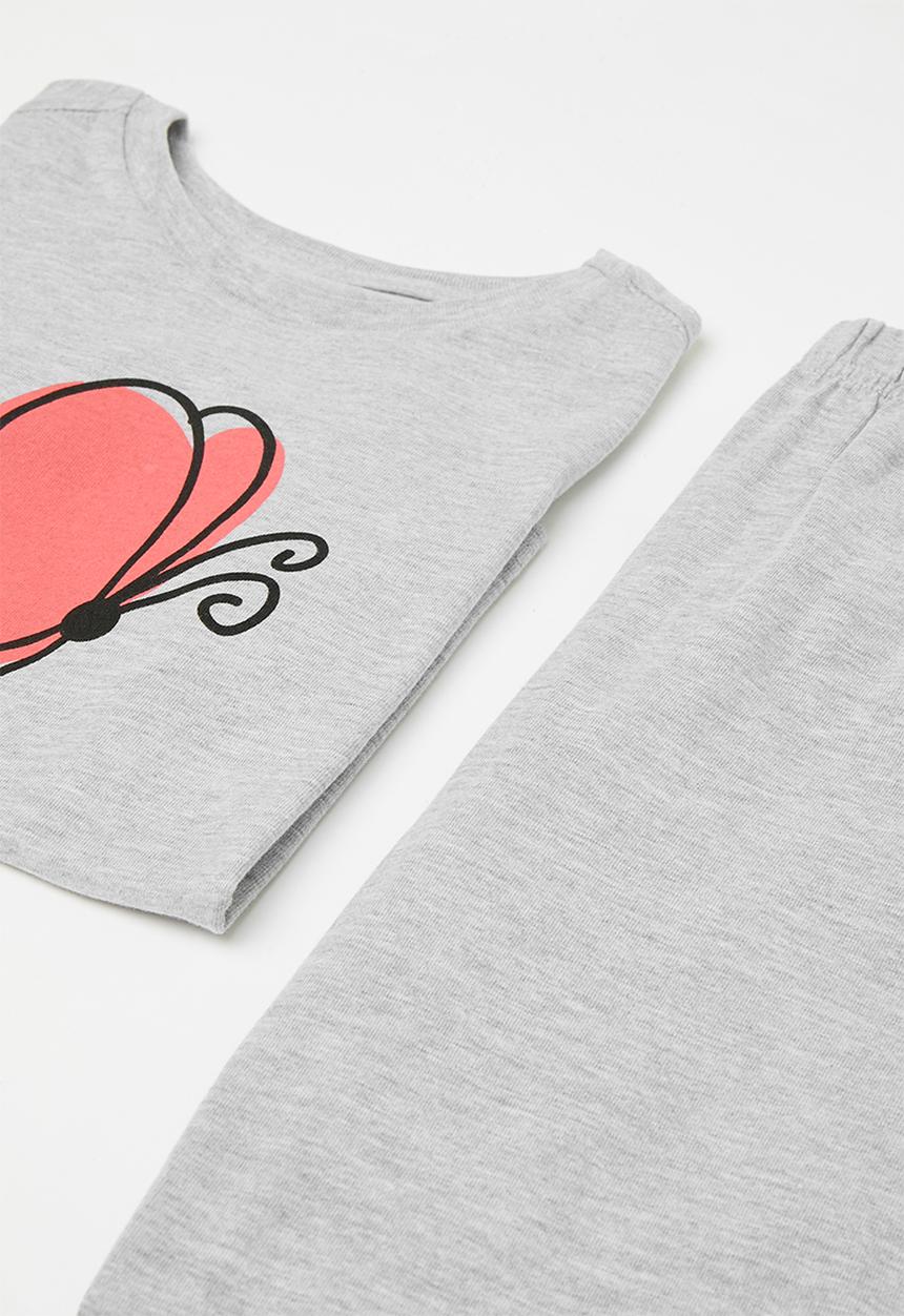 Pop Candy - Pj set- grey & grey