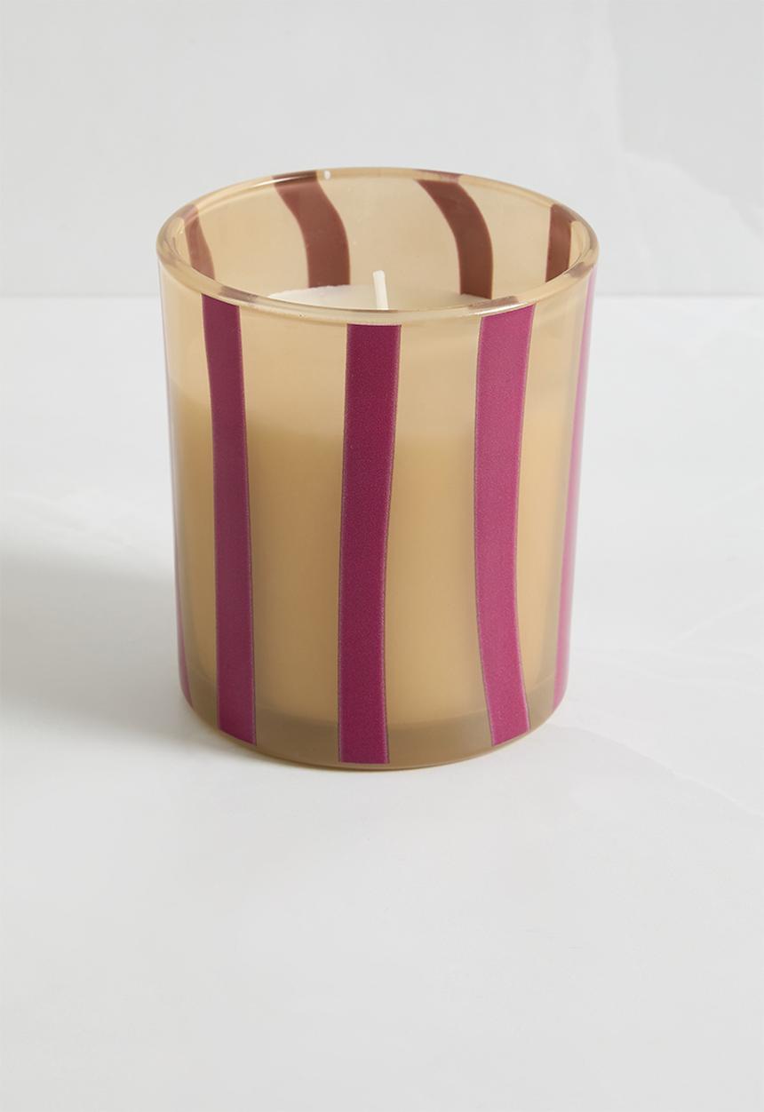 H&S - Candle in Glass - Yellow & Pink