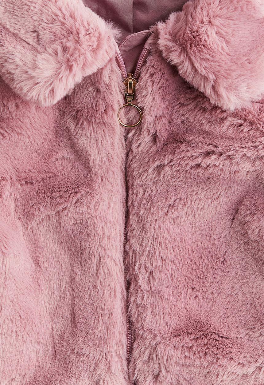 H&M - Fluffy jacket - dusty pink
