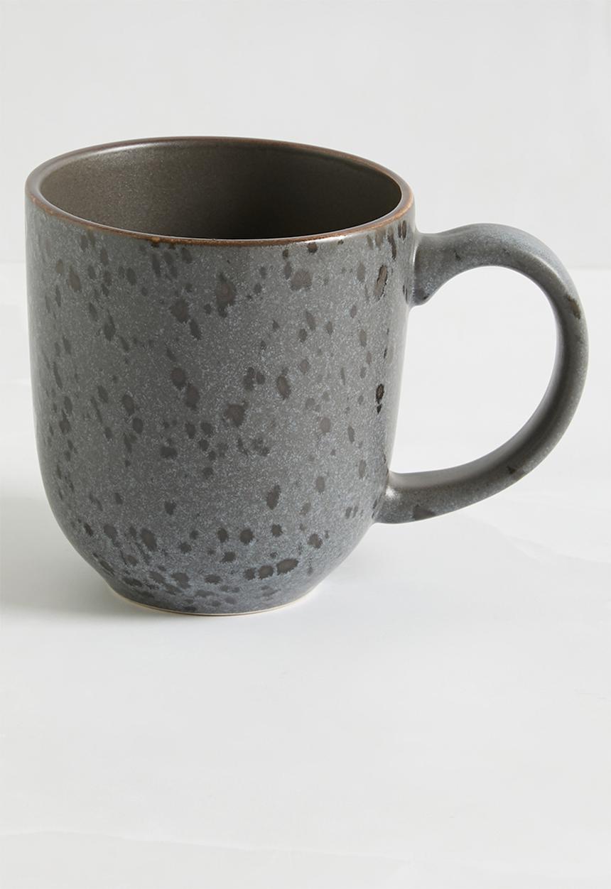 Excellent Houseware - Mug stoneware 380ml 2ass clr sold in set of 2 - grey