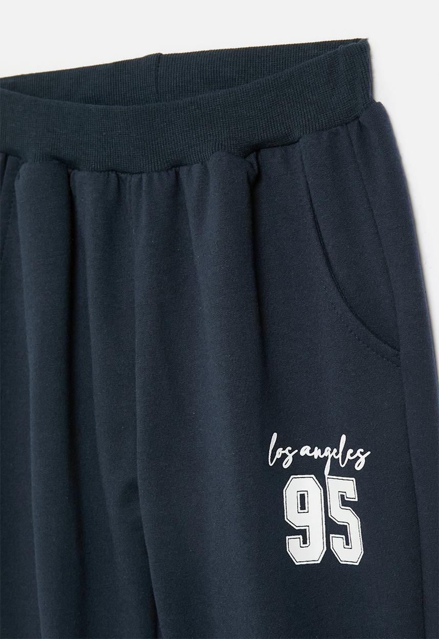 Pop Candy - Printed jogger-navy blue