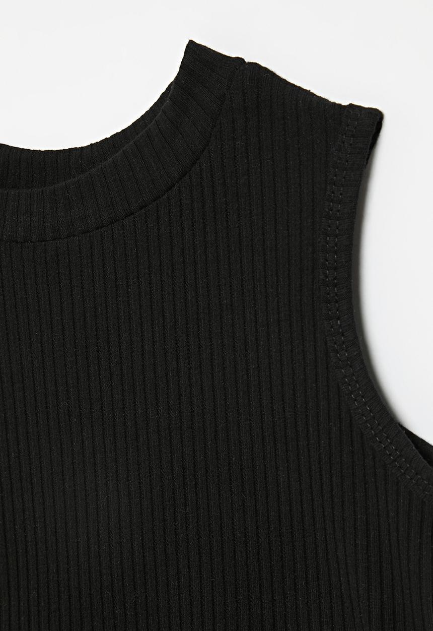Pop Candy - Cropped vest-black
