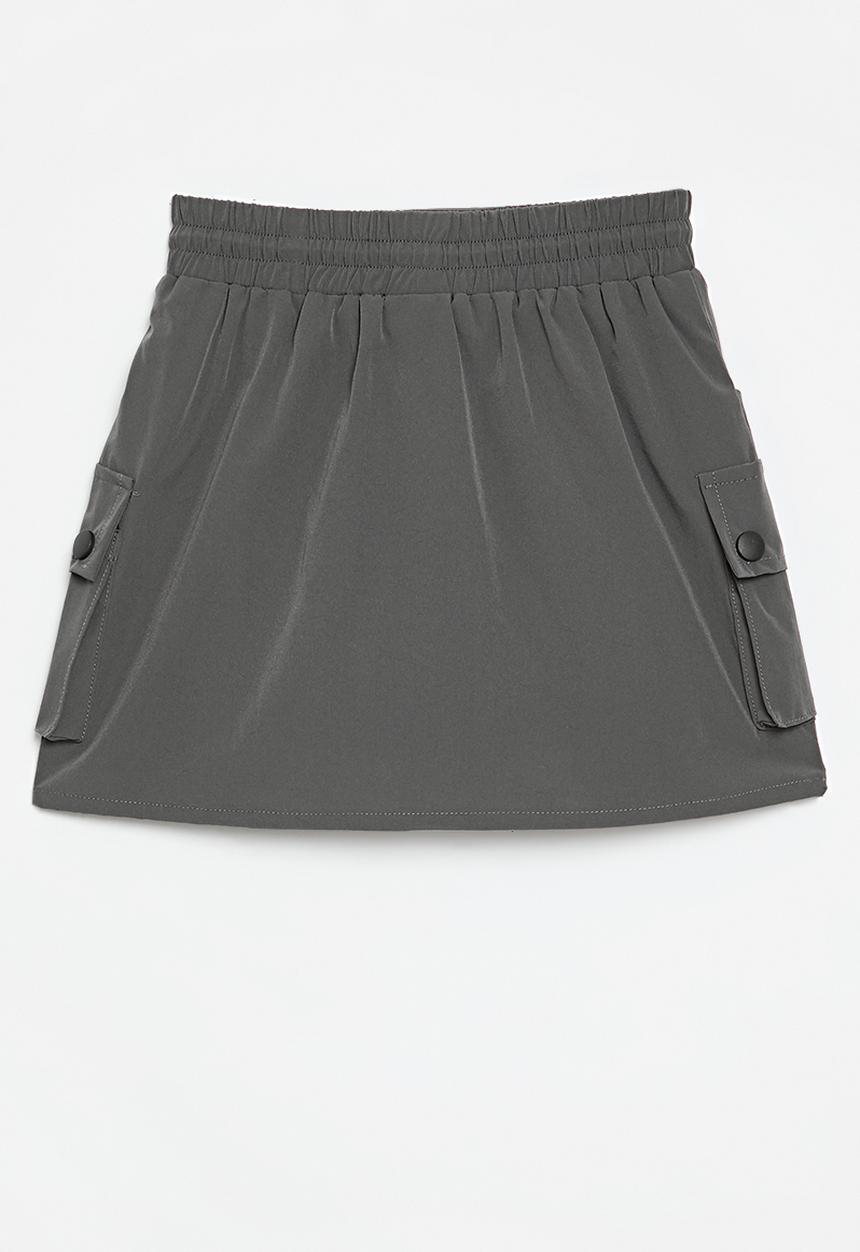 Pop Candy - Utility skirt - charcoal grey