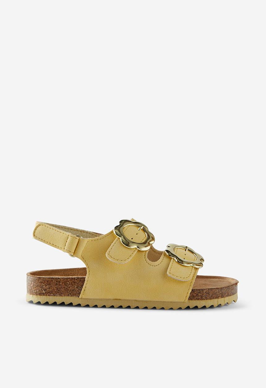 Cotton On - Theo sandal - lemon squash/flower buckle