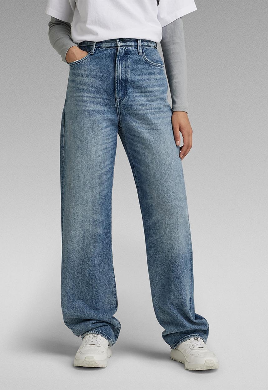 G-STAR - Tedie ultra high straight - blue