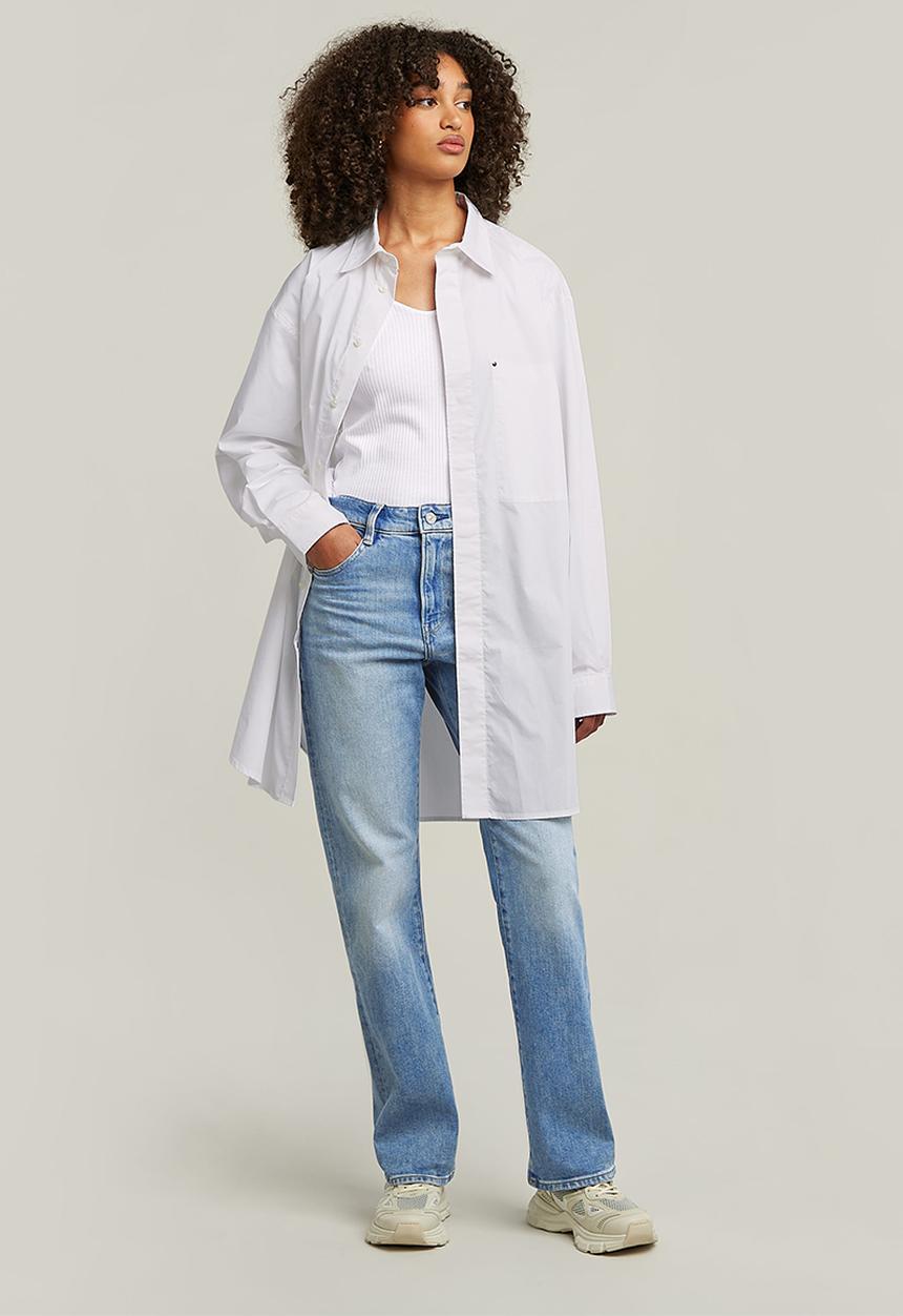G-STAR - Viktoria High Straight Jeans Wmn - Vintage Olympic Blue