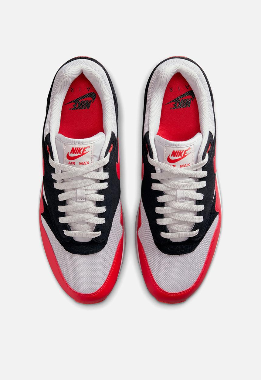 Nike Air Max 1 Essential - VAST GREY/LT CRIMSON-BLACK