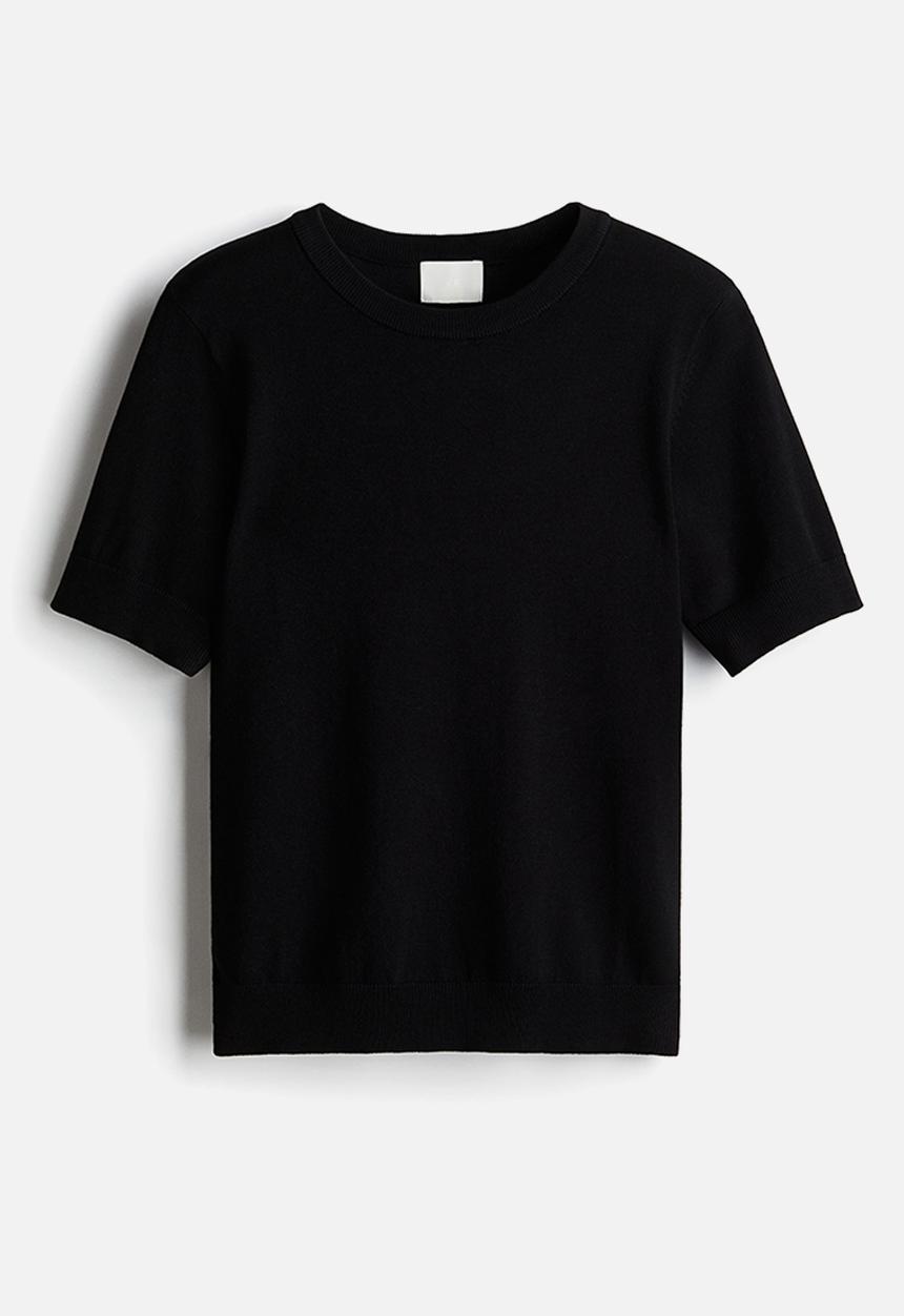 H&M - Fine-knit top - black