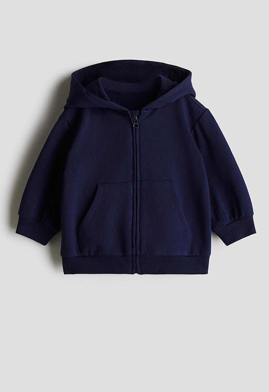 H&M - Zip-through hoodie - navy blue