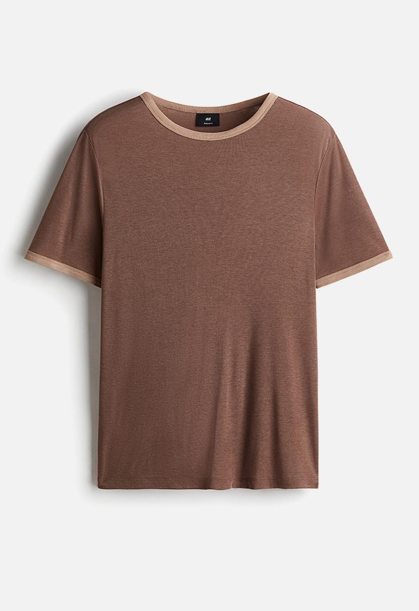 H&M - Regular fit t-shirt - brown