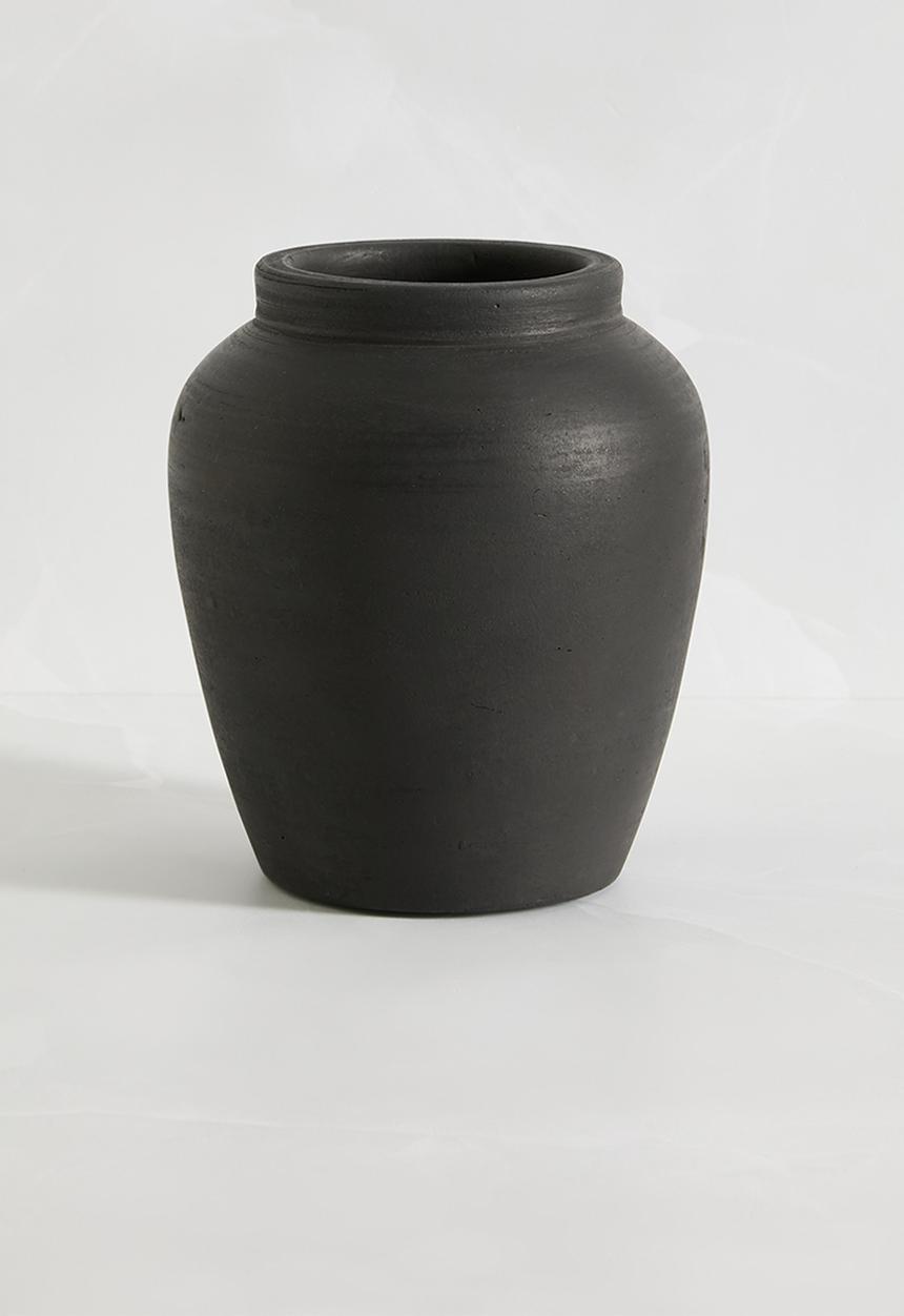 Sixth Floor - Black Terracotta Pot