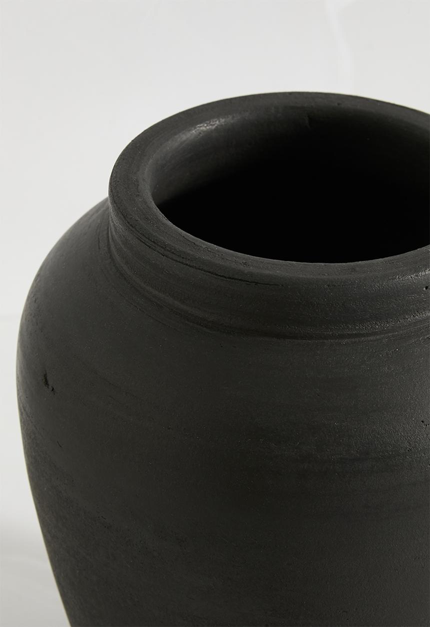 Sixth Floor - Black Terracotta Pot
