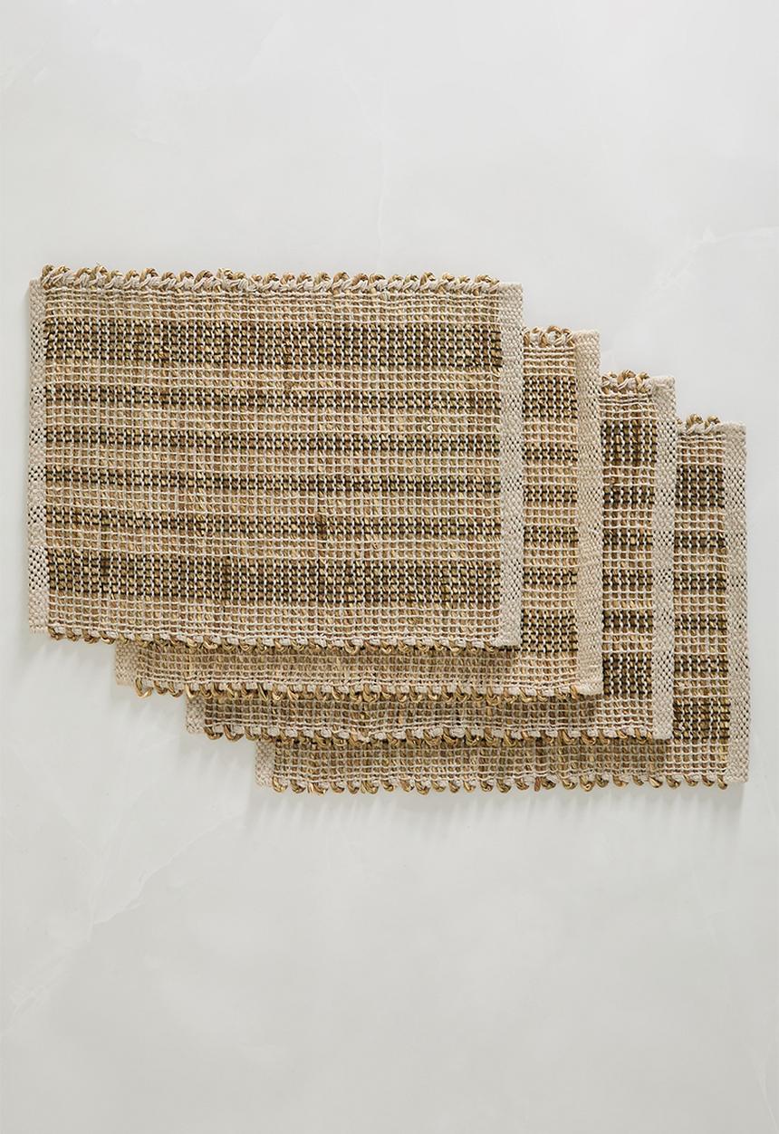 Sixth Floor - Seagrass placemats set of 4 - Natural
