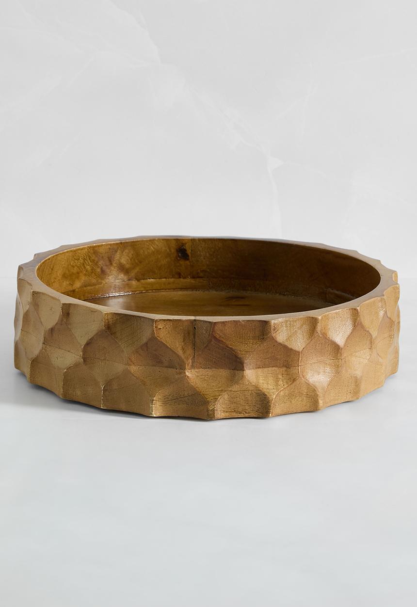 Sixth Floor - Carved wood salad bowl - Natural