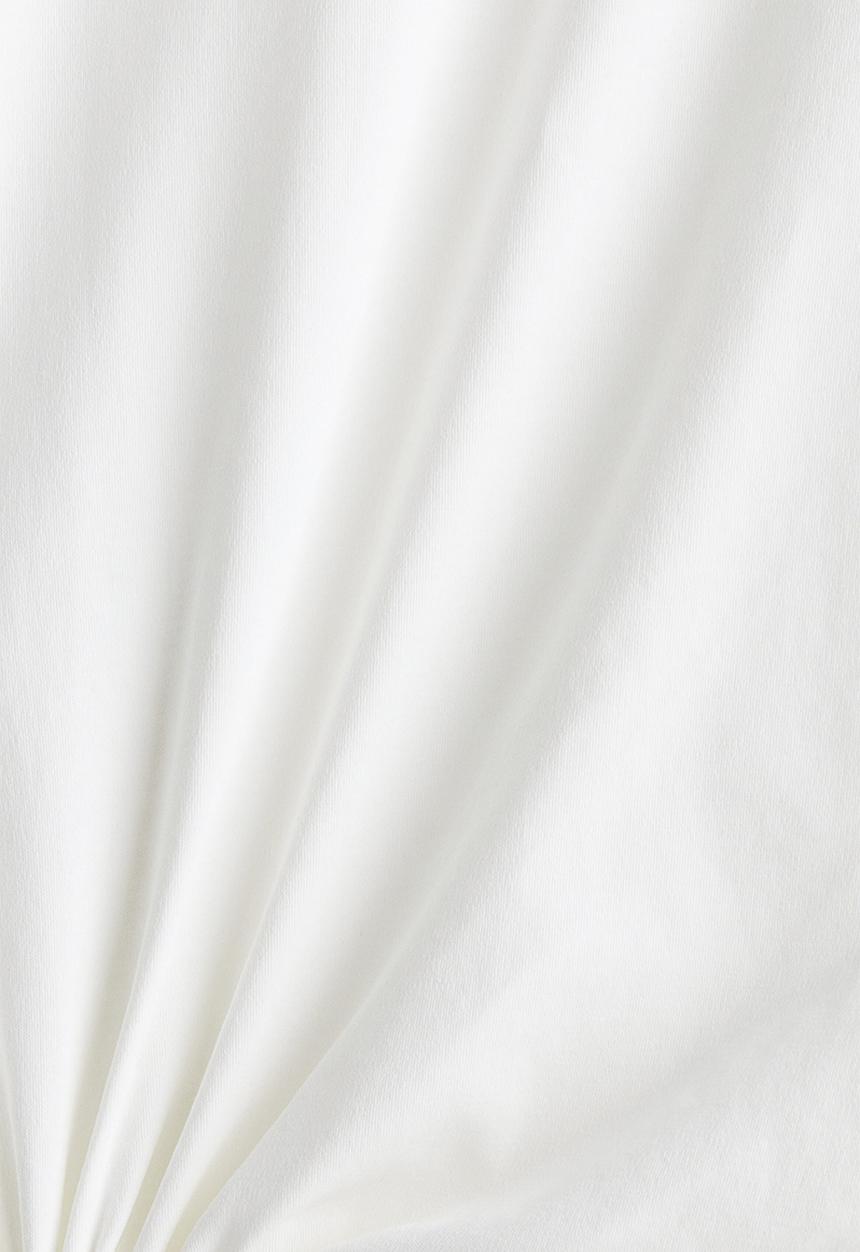 H&M - Draped slit-front dress - white
