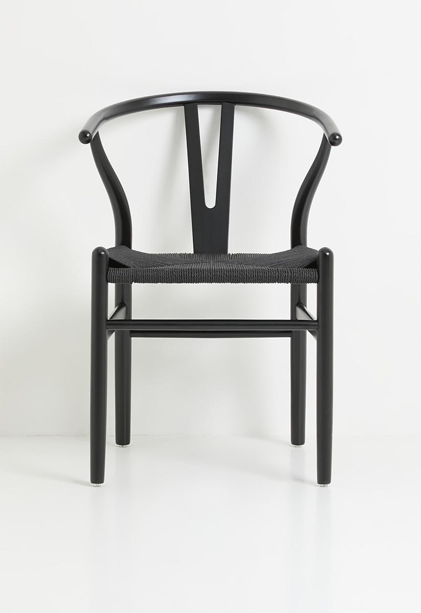 Sixth Floor - Harmony solid wood dining chair - black