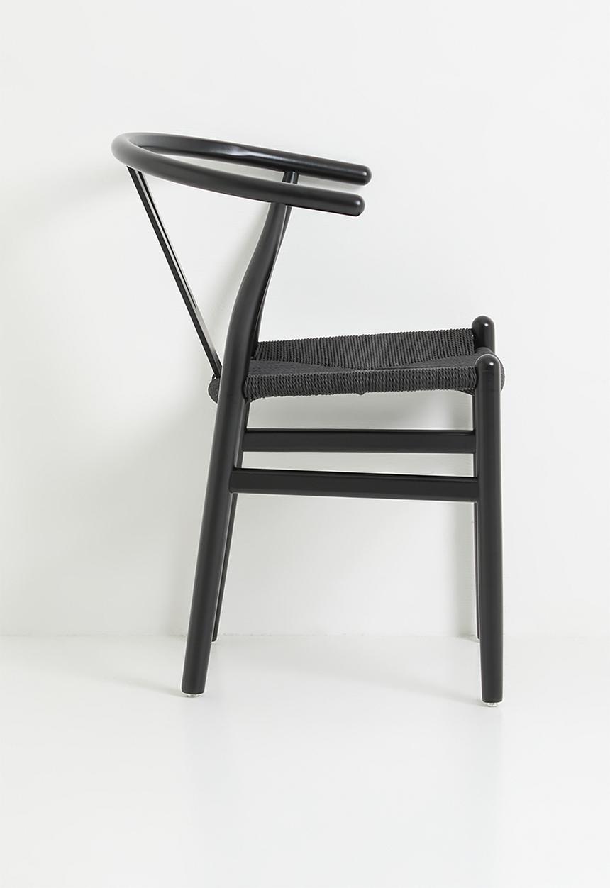 Sixth Floor - Harmony solid wood dining chair - black