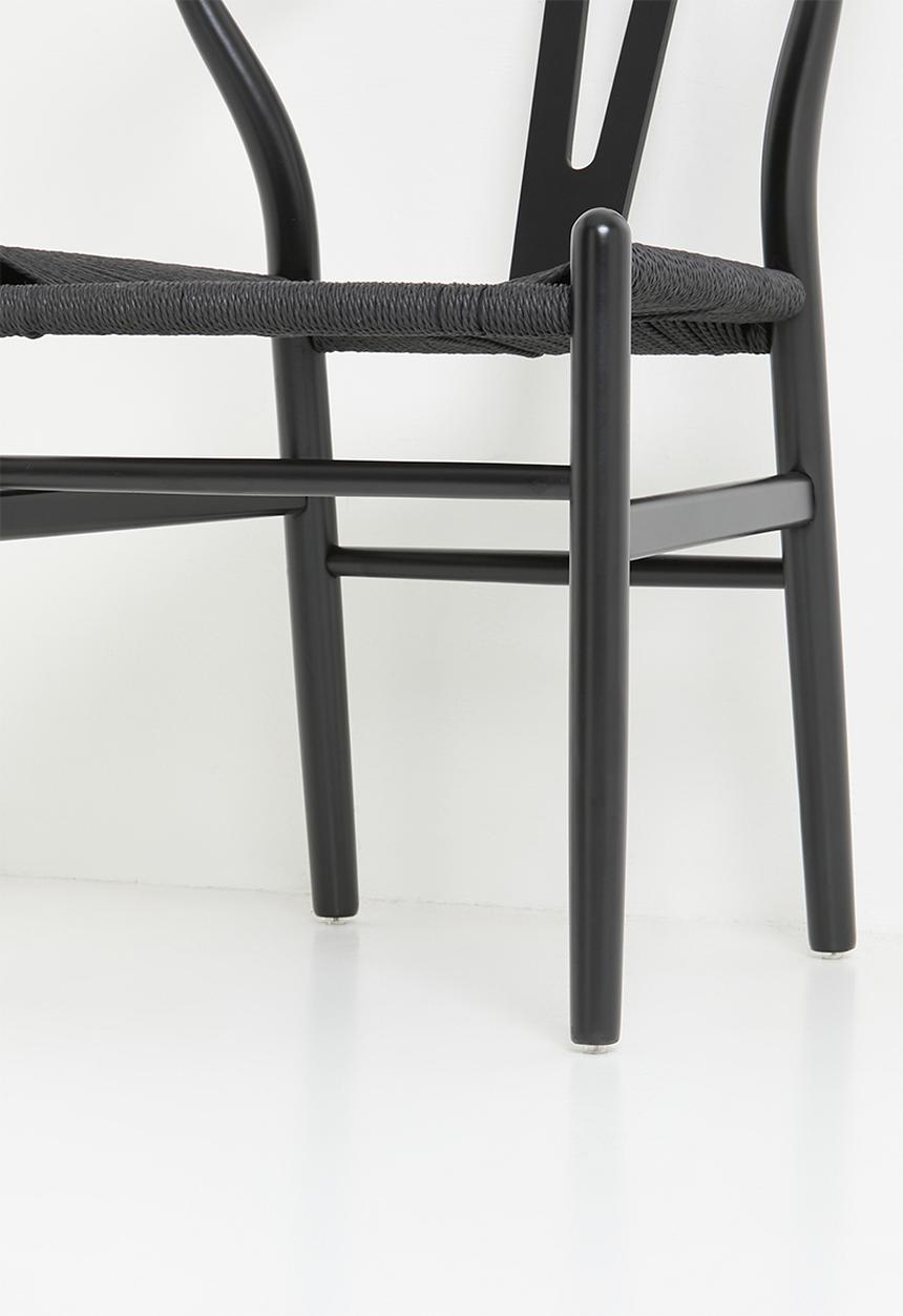 Sixth Floor - Harmony solid wood dining chair - black