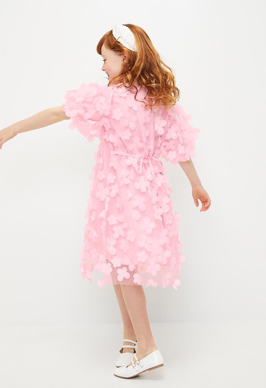 Pop Candy - Floral applique dress - pink