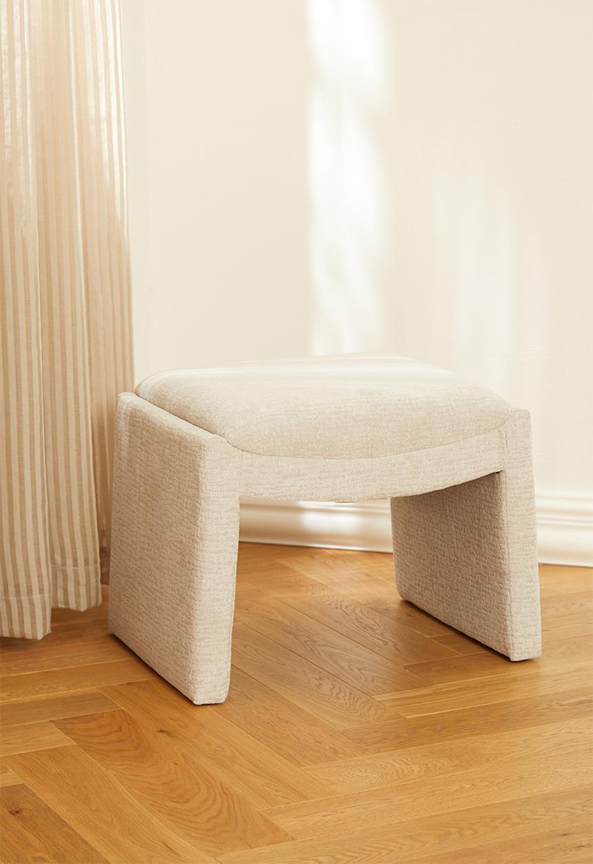 Sixth Floor - Loopy ottoman - natural