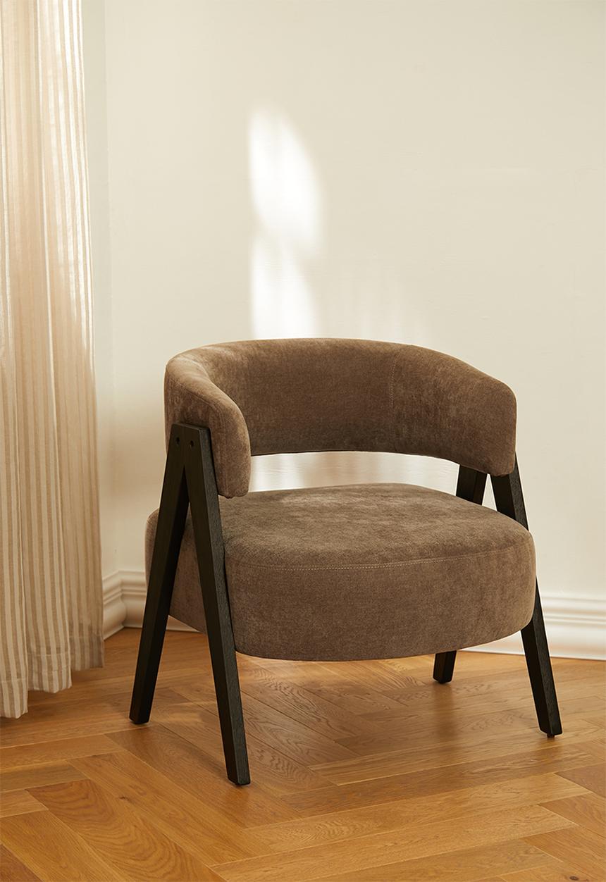 Sixth Floor - Huggie occasional chair - mocha