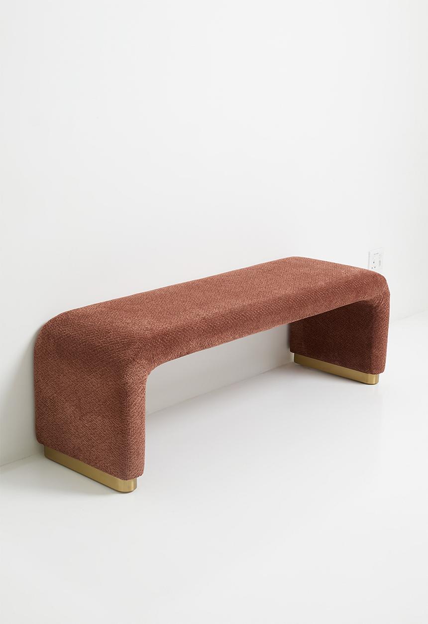 Sixth Floor - Romy bent bench - rust