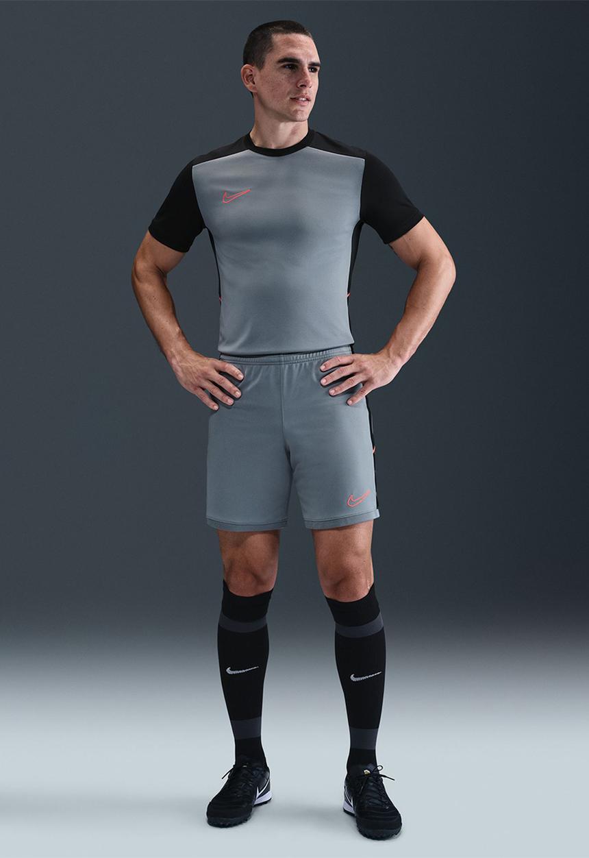 Nike - Academy Dri-FIT Adults Football Top - Cool Grey/Black/Bright Crison