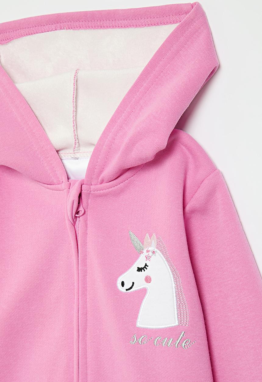 Pop Candy - Hoodie with embroidered pony emblem - pink/so cute
