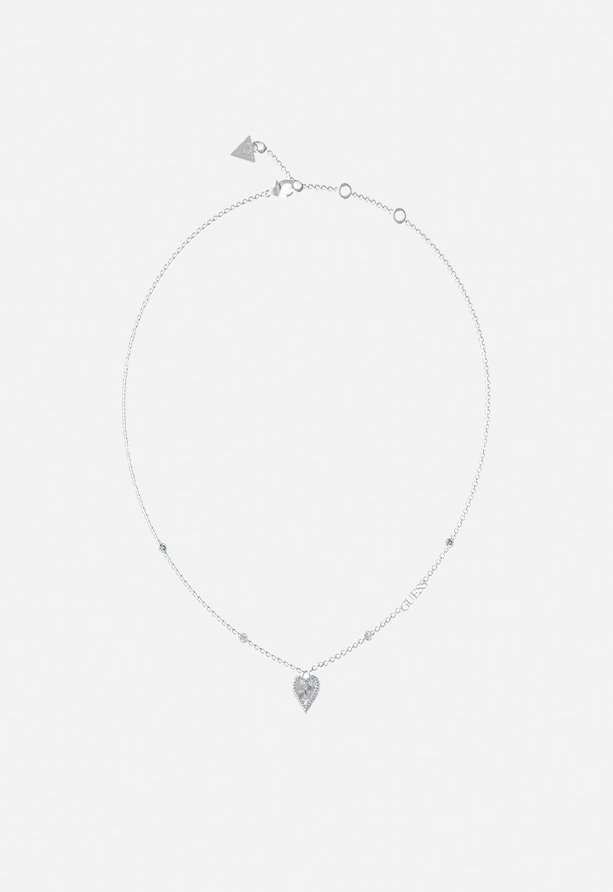 GUESS - Love me tender single heart necklace - silver