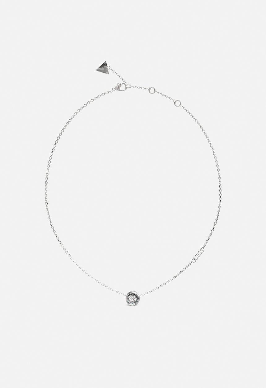 GUESS - Unique solitaire solitaire necklace - silver