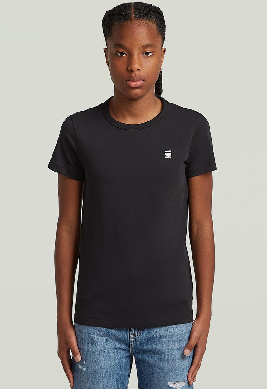 G-STAR - T-shirt s\s slim 2 pk - black