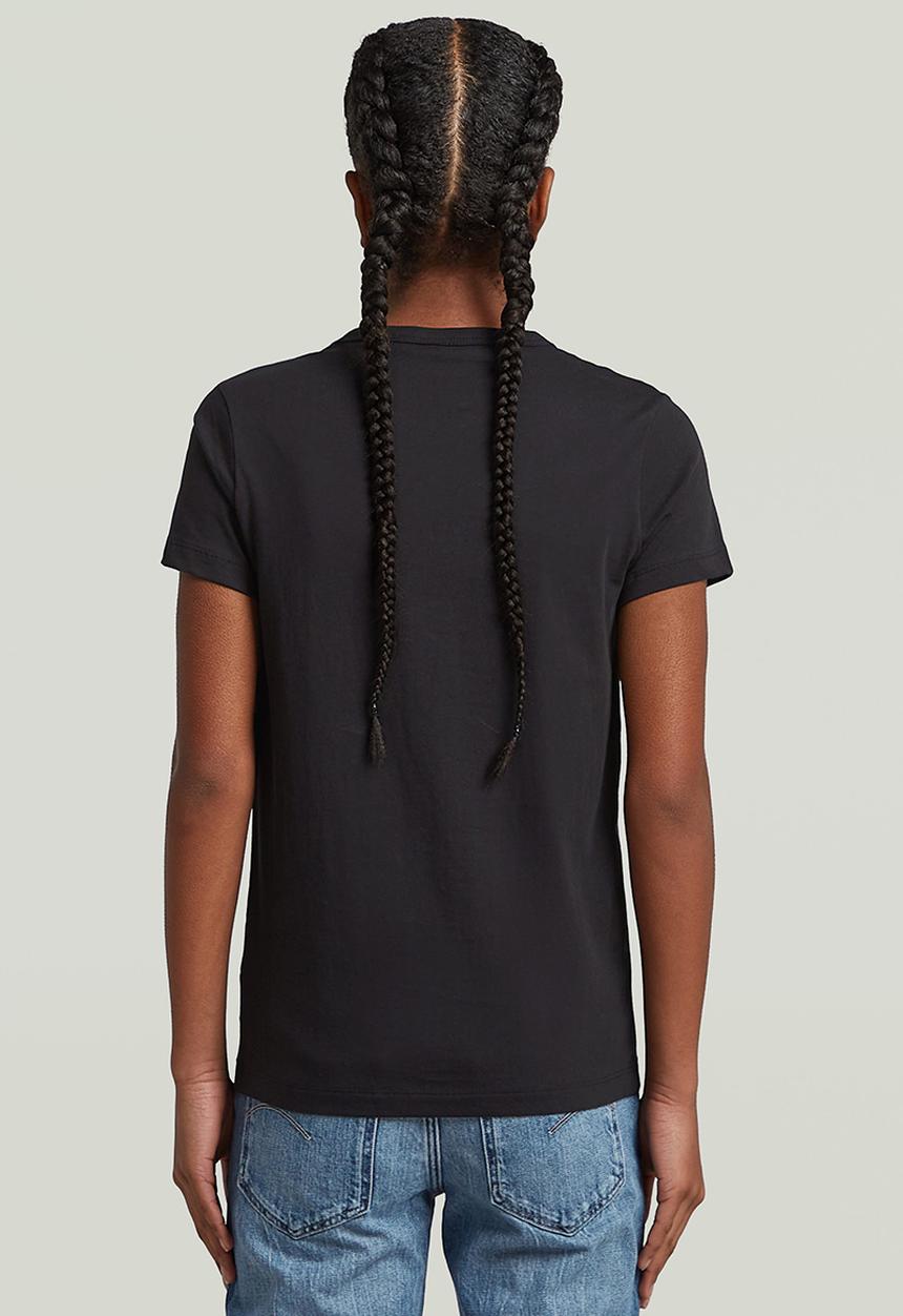 G-STAR - T-shirt s\s slim 2 pk - black