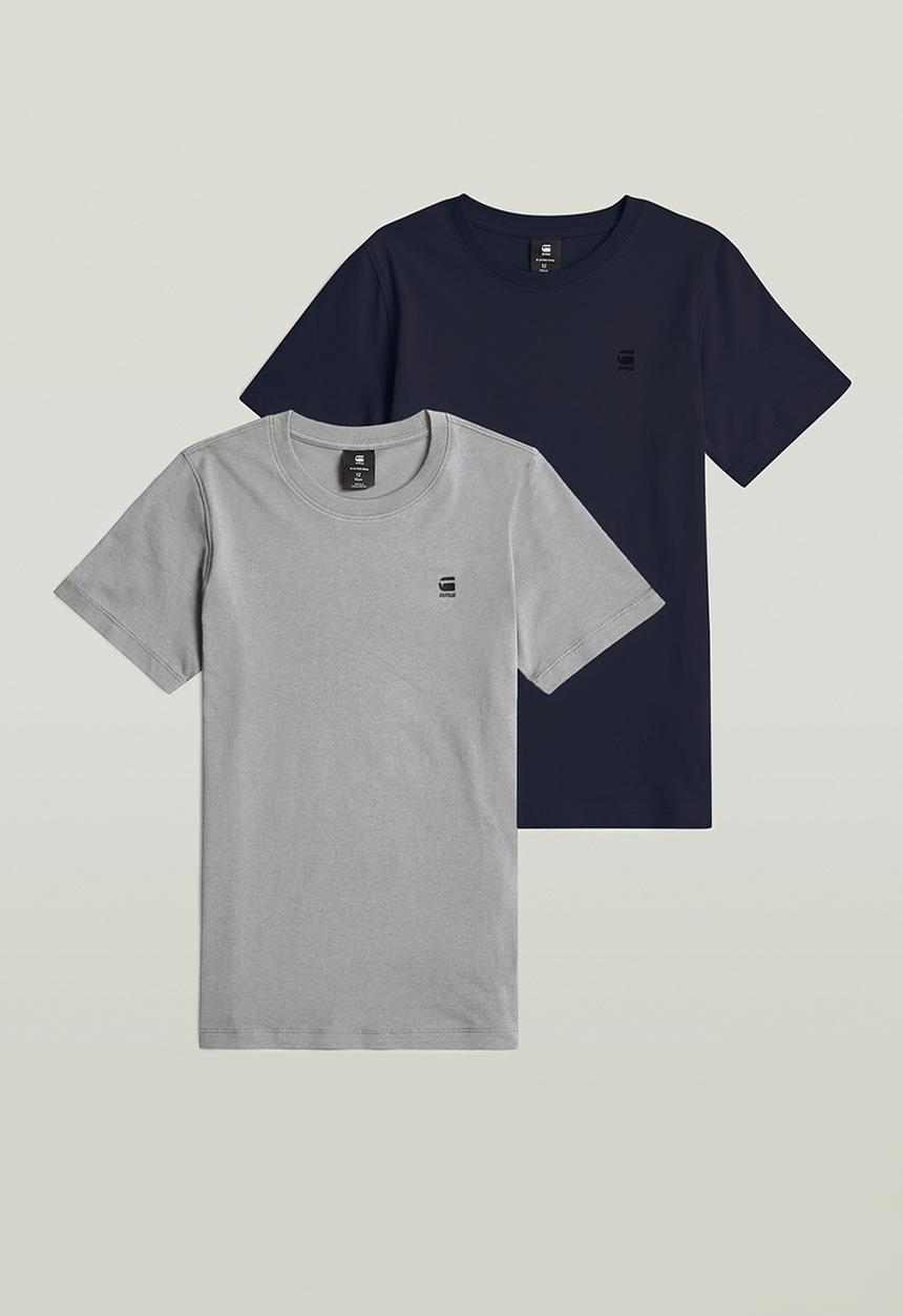 G-STAR - T-shirt s\s regular 2pk - blue