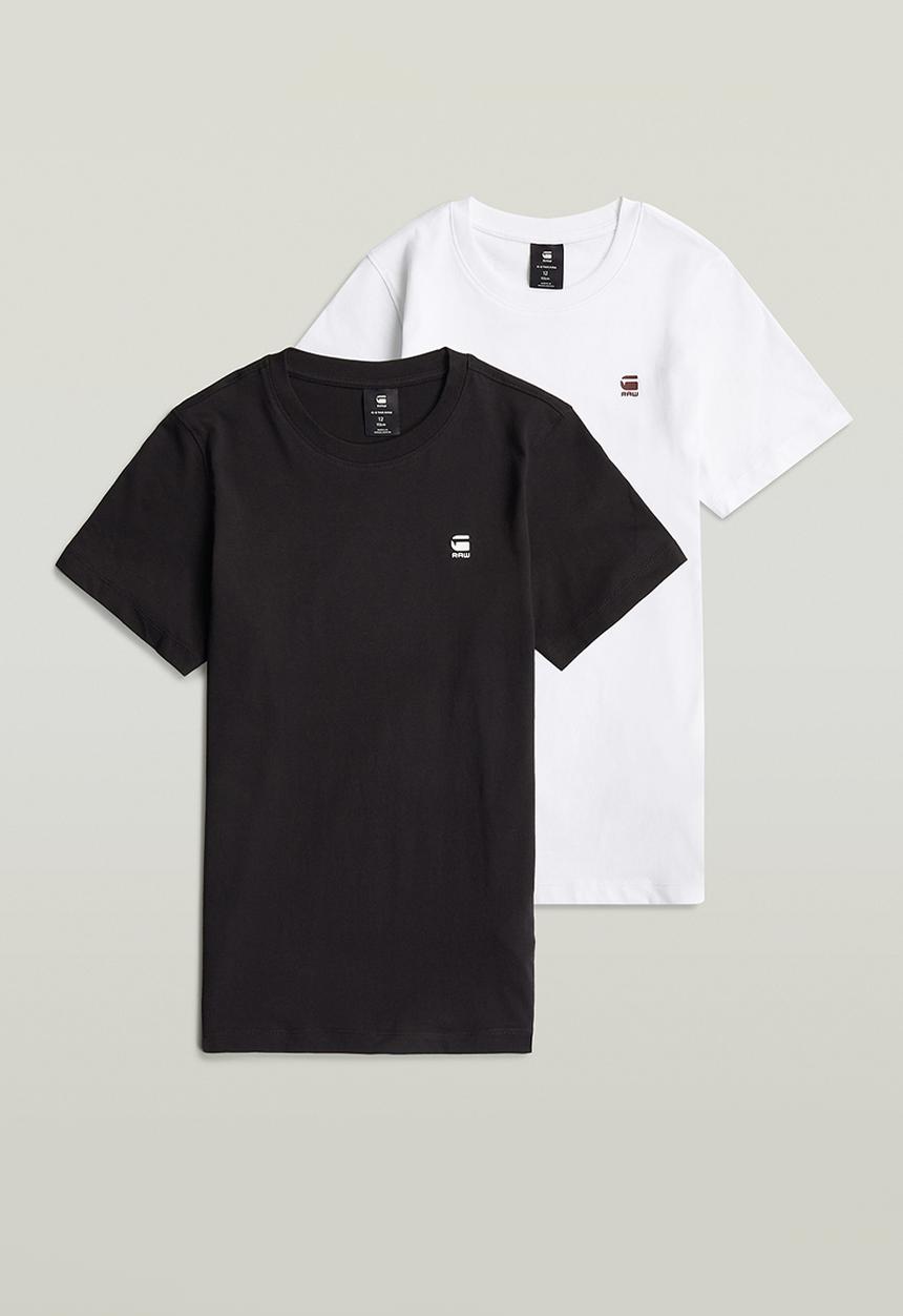 G-STAR - T-shirt short sleeve regular 2 pack - black