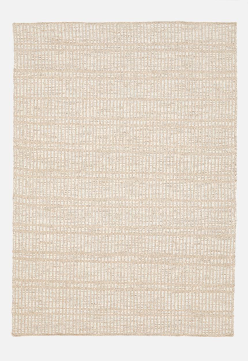 Sixth Floor - Handwoven Pet Wool Rug- Beige