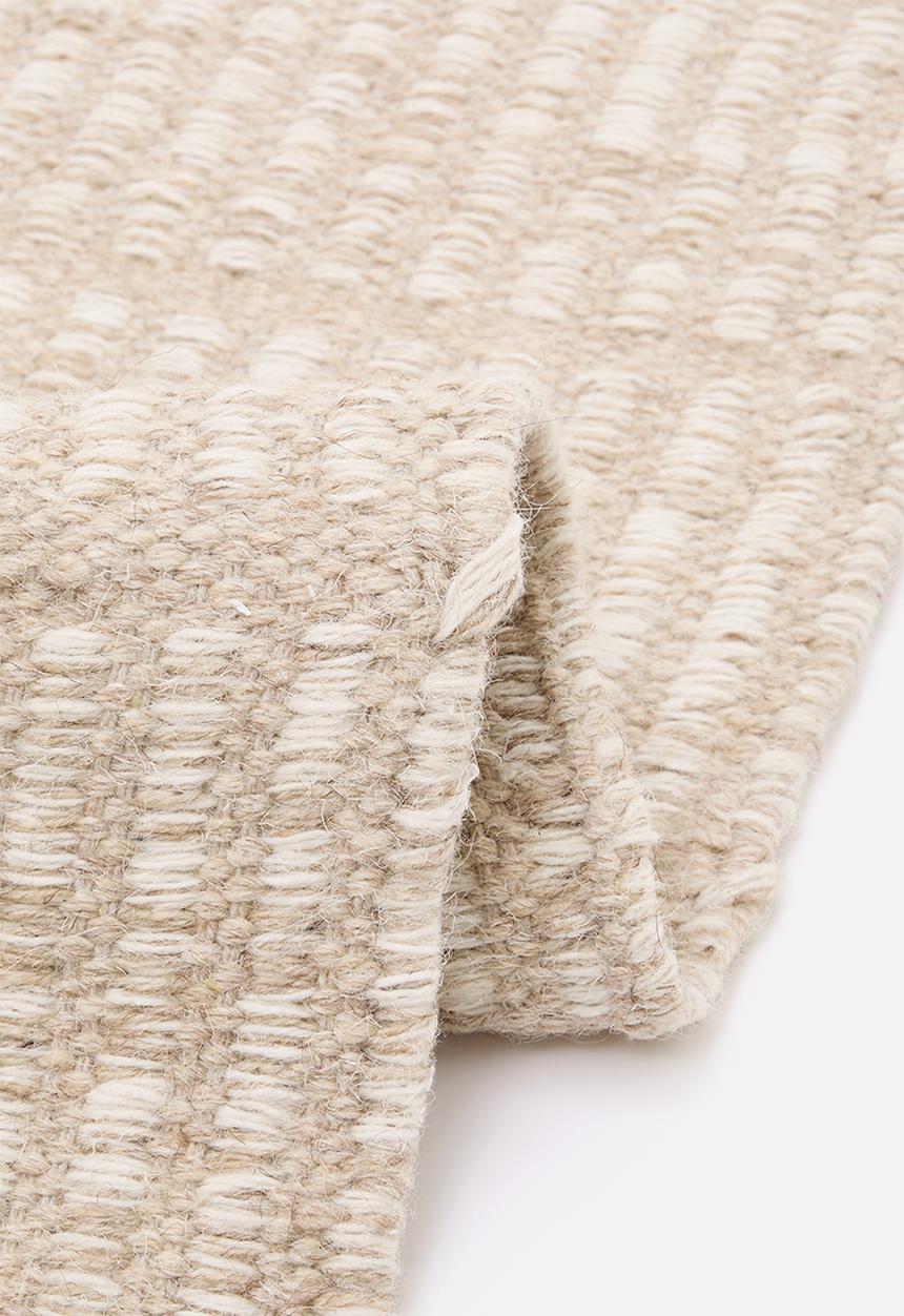 Sixth Floor - Handwoven Pet Wool Rug- Beige