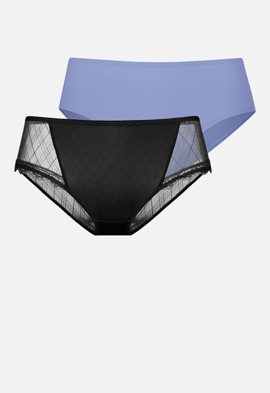 DORINA - Plus Imani 2 pack hipster classic - black/blue