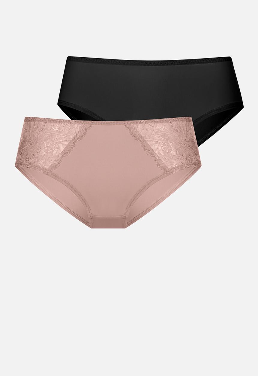 DORINA - Plus Nadia 2 pack hipster classic - pink/black