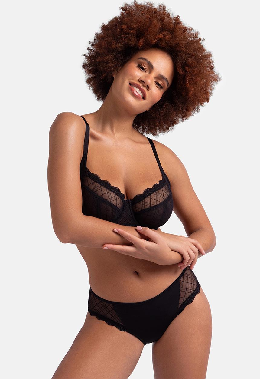 DORINA - Curve Imani 2 pack demi - black/blue