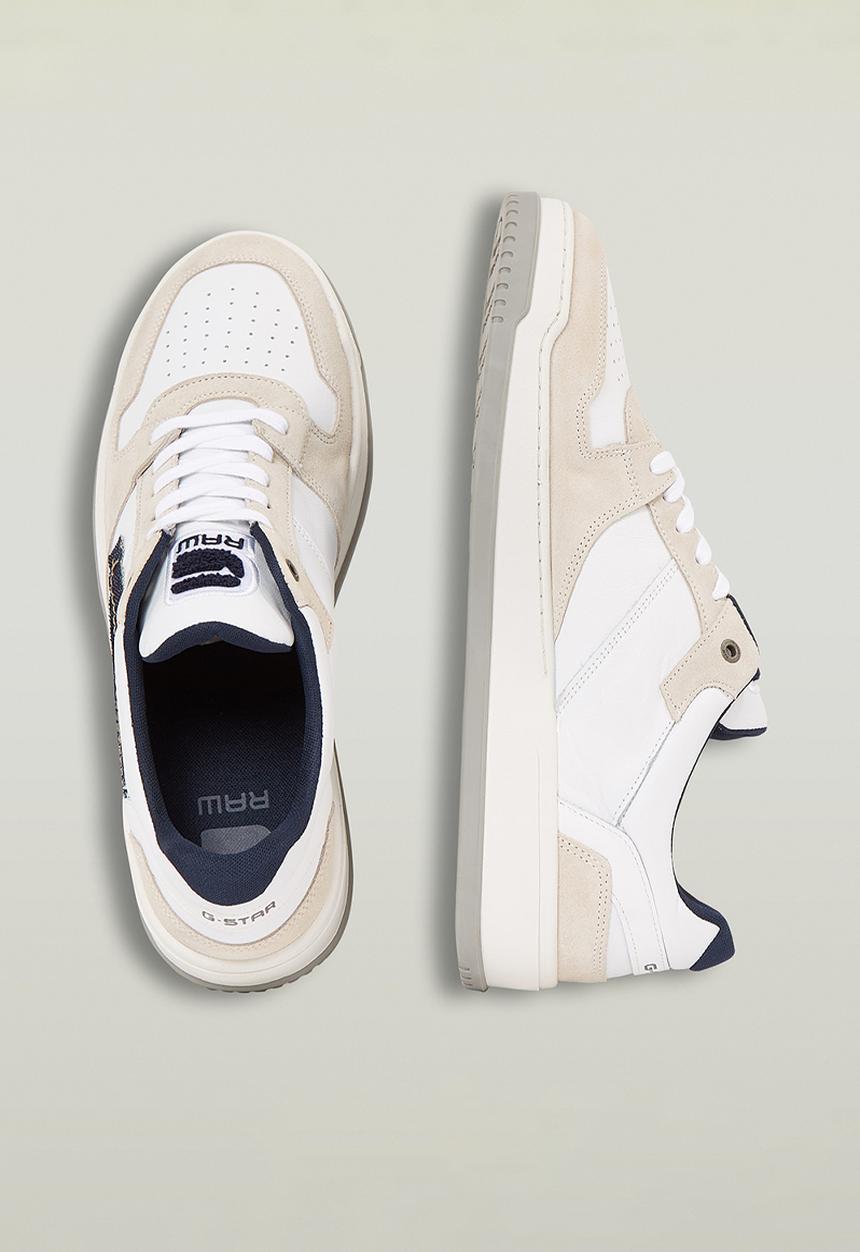 G-STAR - Grid bsc m - white & grey