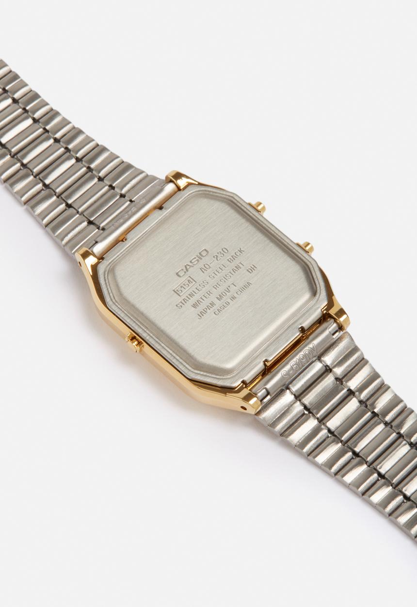 green emerald velvet dress Casio AQ230GA-9DS Duo Watch Gold  Universal Store