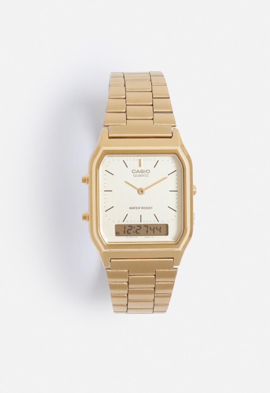 Analogue watch AQ230GA-9D-gold