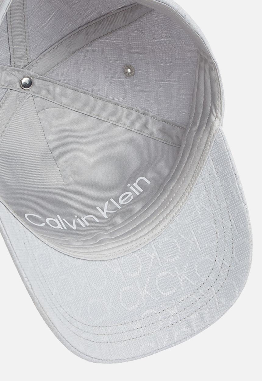 Calvin Klein - Monogram jacquard cap - mirage grey