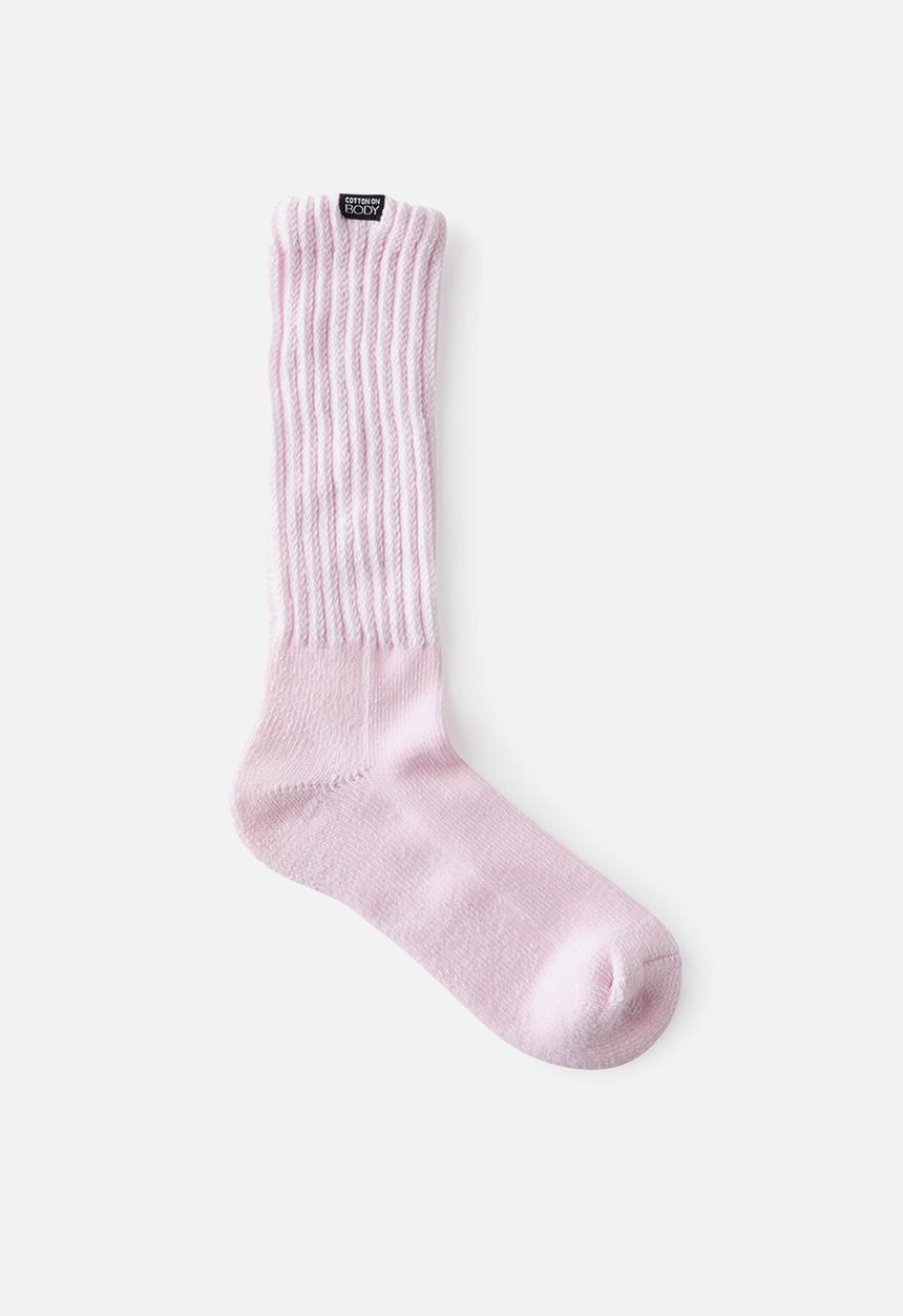 Cotton On - Body Hiking Sock - Cherry Dream/White