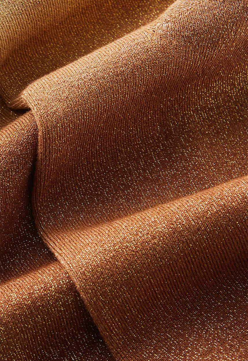 Rubi - Sparkle Mid Crew Sock - Brown Ombre