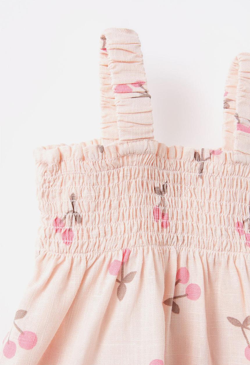 Cotton On - Gigi shirred top and bloomer set - pink pearl/summer cherries